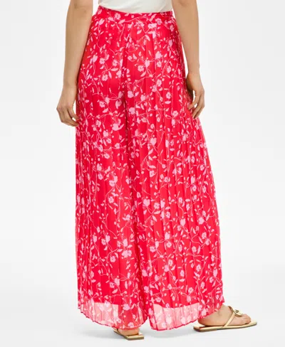 Inc International Concepts Women's Floral-print Chiffon Wide-leg Pants, Exclusively At Macy's