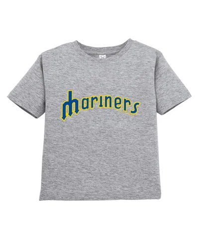 Soft As A Grape Toddler Navy/gray Seattle Mariners Cooperstown Collection Two-pack T-shirt Set