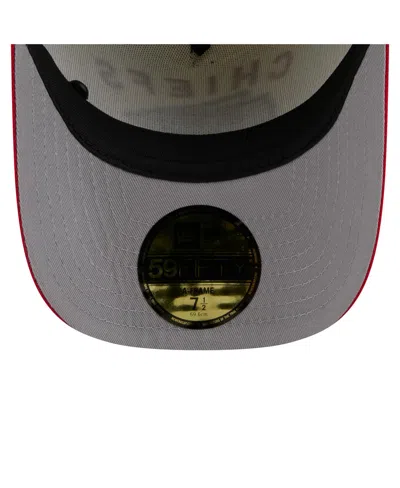 New Era Men's Cream/red Kansas City Chiefs 2025 Nfl Draft A-frame 59fifty Fitted Hat