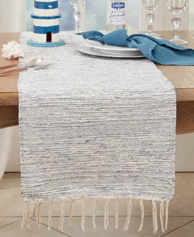 Saro Lifestyle Crafted Handloom Table Runner, 16" X 54"