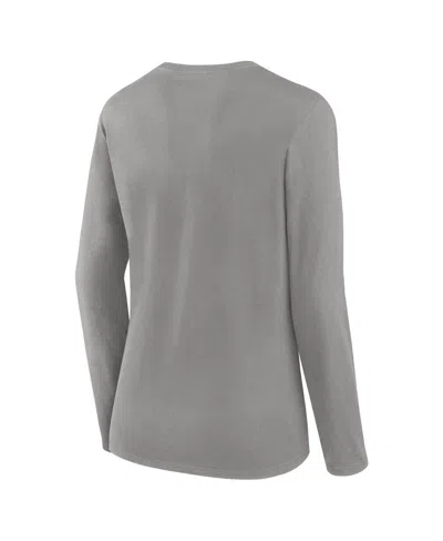 Fanatics Women's Gray Milwaukee Brewers Team Long Sleeve T-shirt