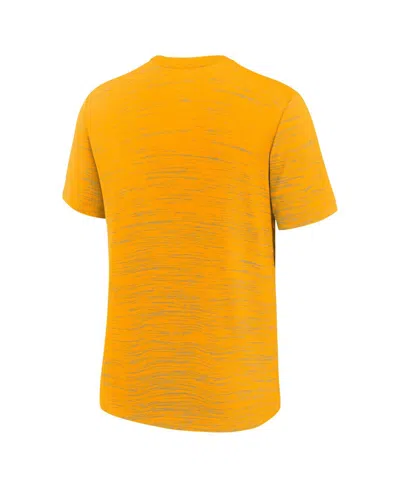 Nike Big Boys And Girls Gold Pittsburgh Pirates Authentic Collection City Connect Velocity Performance T-