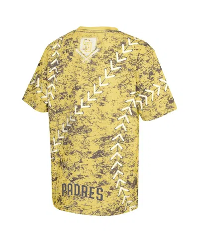 Outerstuff Big Boys And Girls Gold San Diego Padres Slide Score Bold T-shirt