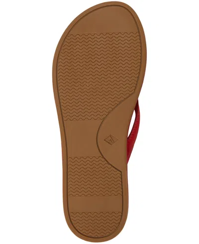 Sperry Isla Flip Flop In Red