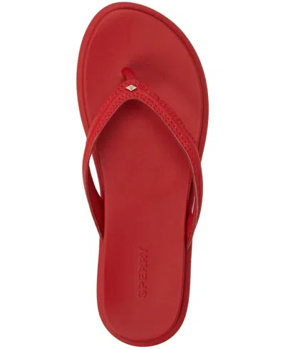 Sperry Isla Flip Flop In Red