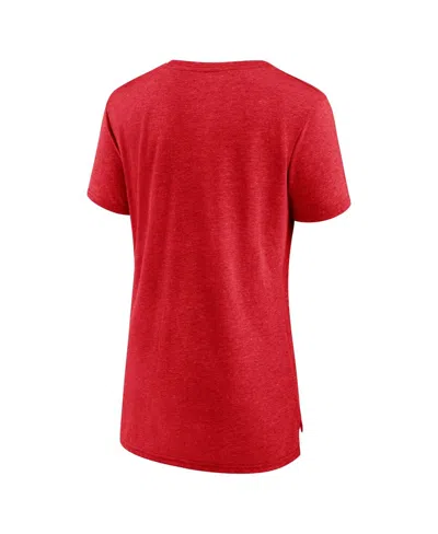 Fanatics Women's Red Wisconsin Badgers True Classics Break It Down Tri-blend T-shirt