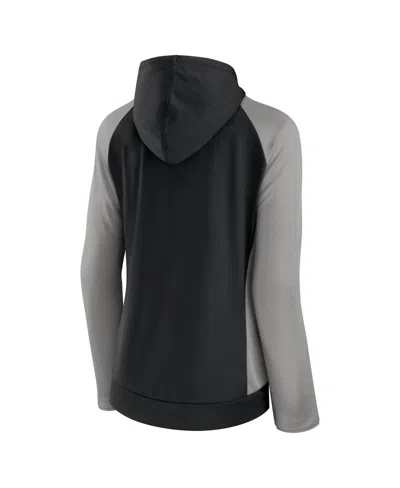 Fanatics Women's Black/gray Minnesota United Fc Interlock Lightweight Full-zip Jacket
