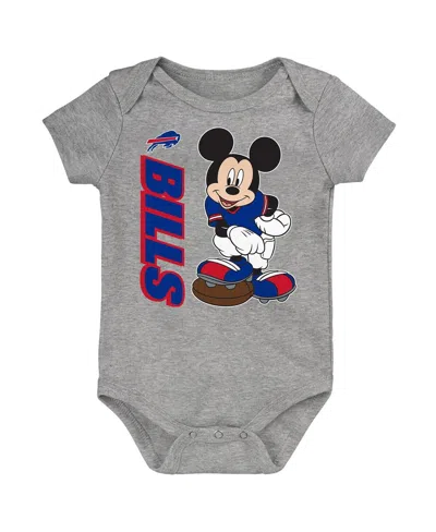 Outerstuff Baby Boys And Girls 3-pack Buffalo Bills 3-peat Bodysuit Set
