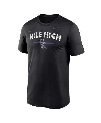 Nike Men's Black Colorado Rockies Local Legend Practice Performance T-shirt In Black