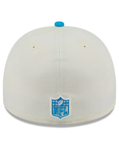 New Era Men's Cream/blue Carolina Panthers 2025 Nfl Draft A-frame 59fifty Fitted Hat