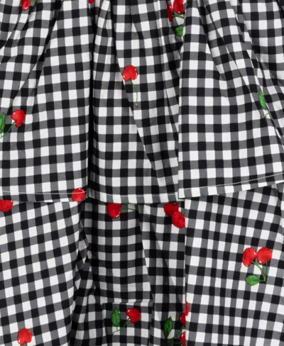 Rare Editions Toddler And Little Girls Cherry Gingham Dress
