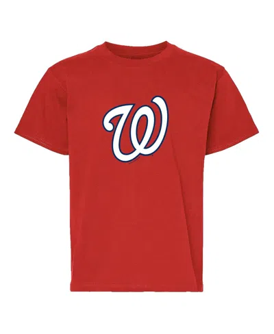 Soft As A Grape Big Boys And Girls Red/gray Washington Nationals Two-pack T-shirt Set