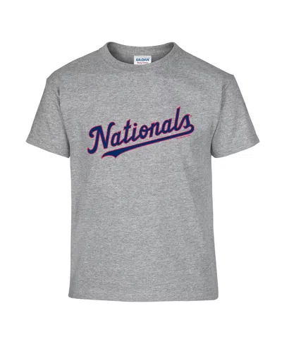Soft As A Grape Big Boys And Girls Red/gray Washington Nationals Two-pack T-shirt Set
