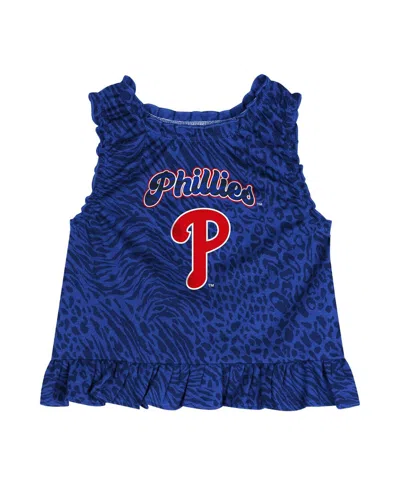 Outerstuff Baby Boys And Girls 2-piece Blue Philadelphia Phillies Playground Dress And Bloomers Set