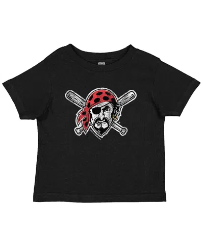 Soft As A Grape Toddler Black/heather Gray Pittsburgh Pirates Cooperstown Collection Two-pack T-shirt Set