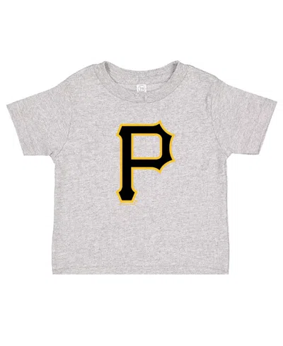 Soft As A Grape Toddler Black/heather Gray Pittsburgh Pirates Cooperstown Collection Two-pack T-shirt Set