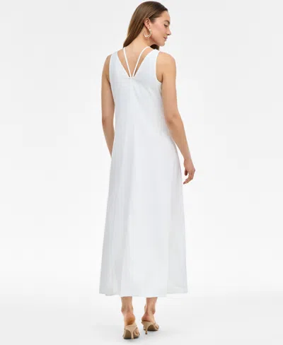 Inc International Concepts Women's Linen-blend O-ring Maxi Dress, Exclusively At Macy's