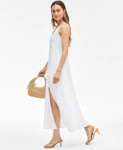 Inc International Concepts Women's Linen-blend O-ring Maxi Dress, Exclusively At Macy's