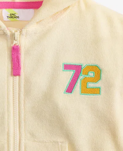 Epic Threads Toddler Girl Beach Expert Zip-up Hoodie, Exclusively At Macy's