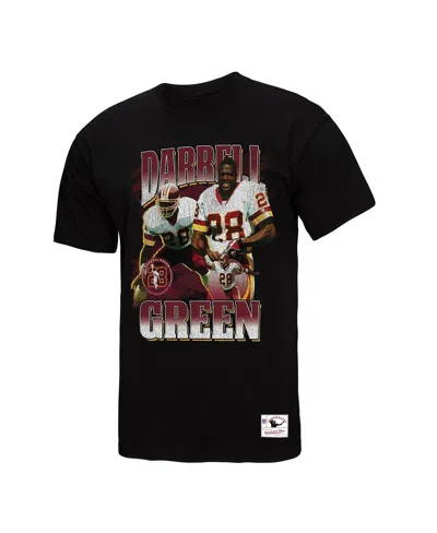 Mitchell & Ness Men's Darrell Green Black Washington Commanders Player Graphic T-shirt