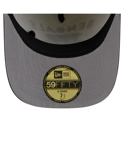 New Era Men's Cream/black Cincinnati Bengals 2025 Nfl Draft A-frame 59fifty Fitted Hat