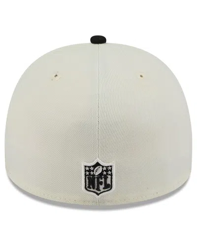 New Era Men's Cream/black Cincinnati Bengals 2025 Nfl Draft A-frame 59fifty Fitted Hat