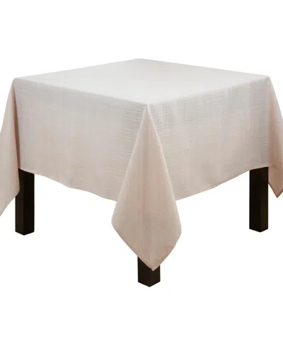 Saro Lifestyle Classic Stitched Plaid Tablecloth, 70" X 70"