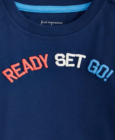 First Impressions Baby Boys Ready Set Go Graphic T-shirt, Exclusively At Macy's