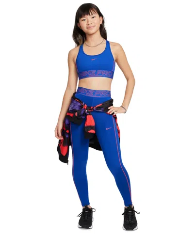 Nike Big Girls Pro Dri-fit Mid-rise Leggings