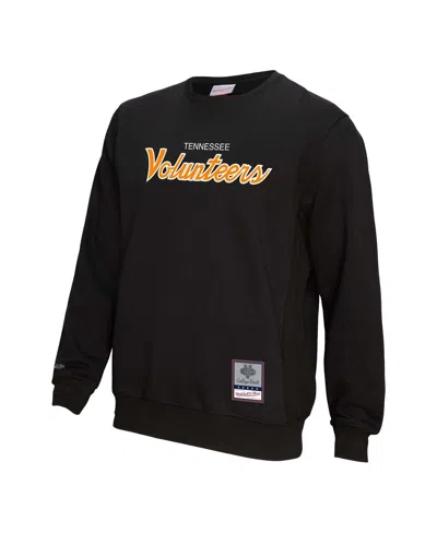 Mitchell & Ness Black Tennessee Volunteers Elite Script Pullover Sweatshirt