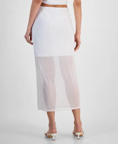 Bar Iii Womens Strapless Top Midi Skirt Exclusively At Macys In White