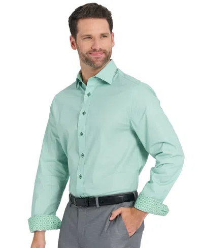 Nick Graham Men's Kaleidoscope Star Dress Shirt In Green