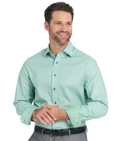 Nick Graham Men's Kaleidoscope Star Dress Shirt In Green