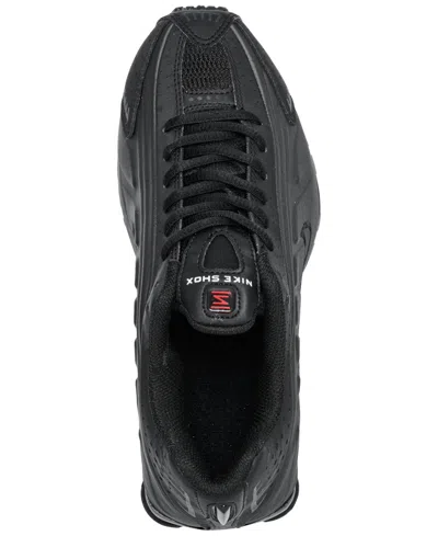 Nike Big Kids Shox R4 Casual Sneakers From Finish Line In Black