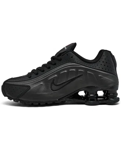 Nike Big Kids Shox R4 Casual Sneakers From Finish Line In Black