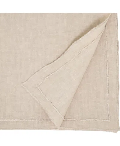 Saro Lifestyle Stonewashed Overlock Edge Table Runner, 16" X 72"