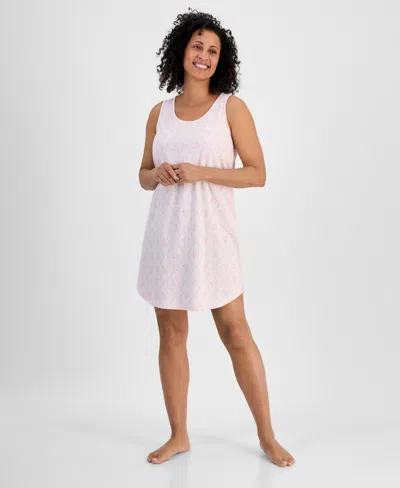 CHARTER CLUB WOMEN'S PRINTED JERSEY TANK SLEEPSHIRT, EXCLUSIVELY AT MACY'S 
