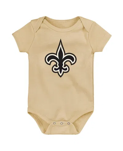 Outerstuff Baby Boys And Girls New Orleans Saints Team Starter Bodysuit Set, 3-pack