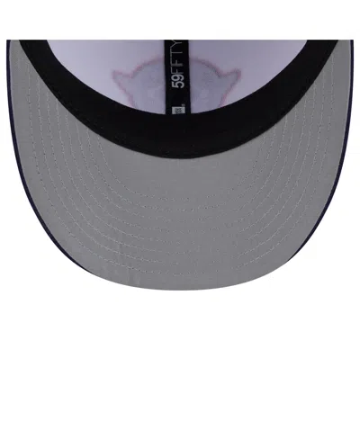 New Era Men's White/navy Houston Astros 2025 City Connect Batting Practice Low Profile 59fifty Fitted Hat