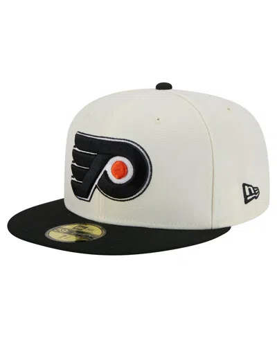 New Era Men's White Philadelphia Flyers Chrome Two-toned 59fifty Fitted Hat