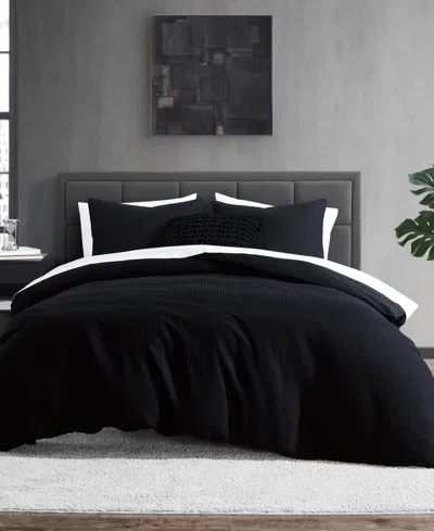 Dkny Modern Waffle 3 Piece Comforter Set, King