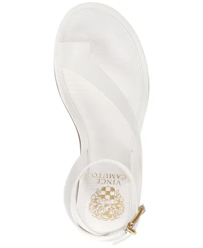 Vince Camuto Women's Liba Toe-loop Flat Sandals In White