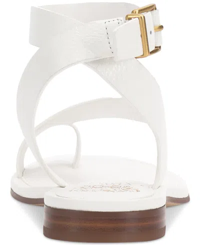 Vince Camuto Women's Liba Toe-loop Flat Sandals In White
