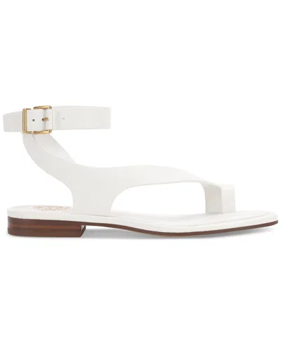 Vince Camuto Women's Liba Toe-loop Flat Sandals In White