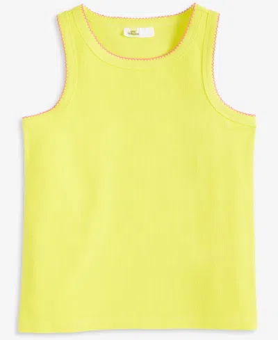 Epic Threads Girls Solid Picot Edge Tank Top, Exclusively At Macy's