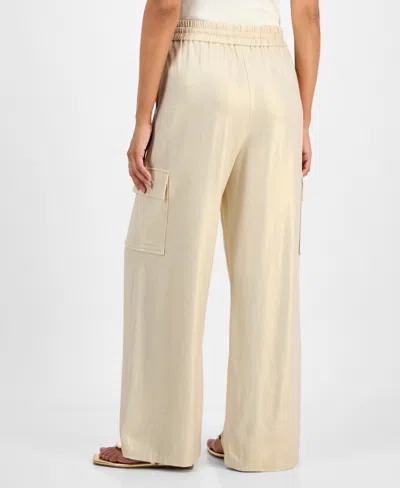 Inc International Concepts Women's Drawstring Cargo Pants, Exclusively At Macy's In Neutral