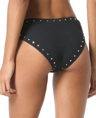 Michael Kors Michael  Women's Crepe Side-ring Studded Bottoms In Black