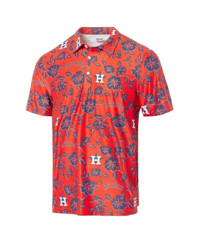 Reyn Spooner Men's Orange Houston Astros Pua Performance Polo Shirt In Red