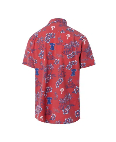 Reyn Spooner Men's Red Philadelphia Phillies Kekai Button-down Shirt In Red