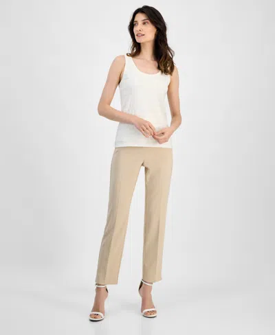 Anne Klein Women's Textured-knit Scoop-neck Tank